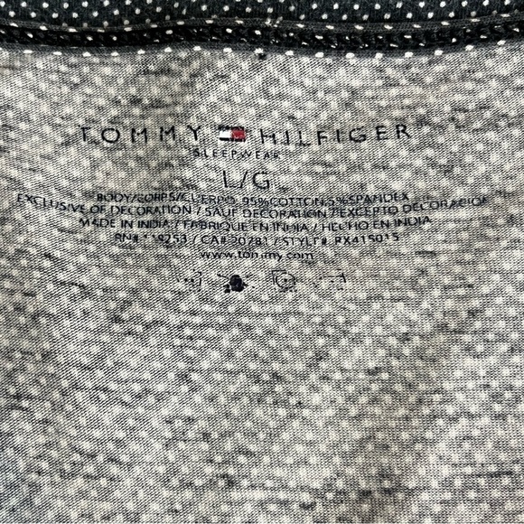 TOMMY Hilfiger Woman’s Black & White Polka Dot Slip Dress / Nighty Size Large - Picture 10 of 10